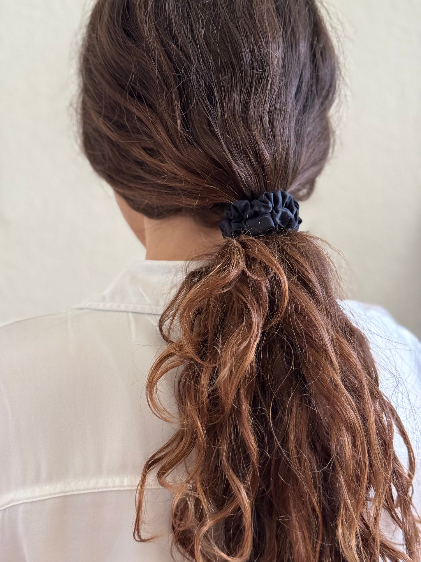 The Ultimate 100% Bamboo Scrunchie Slim - Raven Black