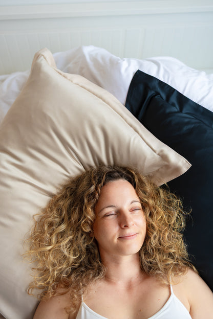 La mejor funda de almohada 100 % bambú - Champán espumoso