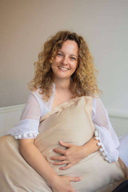 La mejor funda de almohada 100 % bambú - Champán espumoso