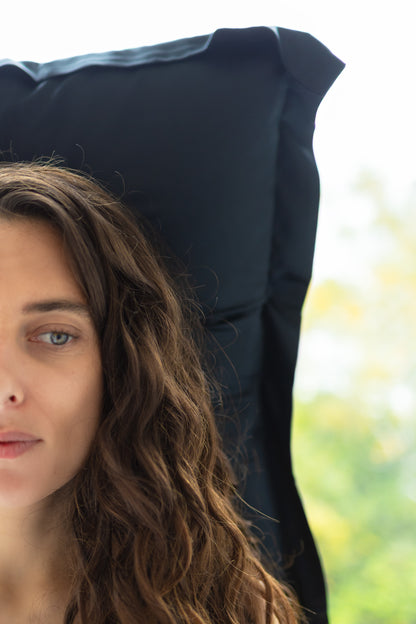 Bamboo Pillowcase - Raven Black