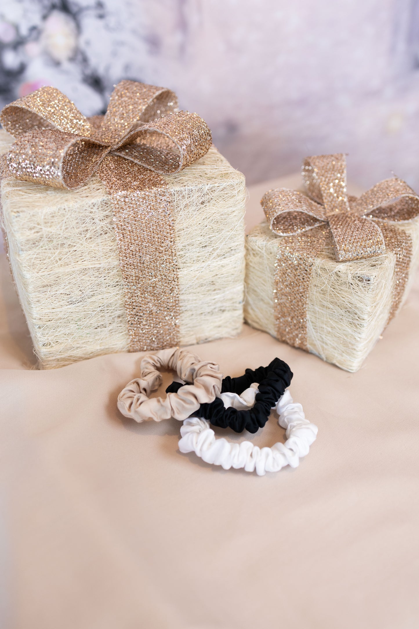 Das ultimative Scrunchie Slim aus 100 % Bambus – prickelnder Champagner