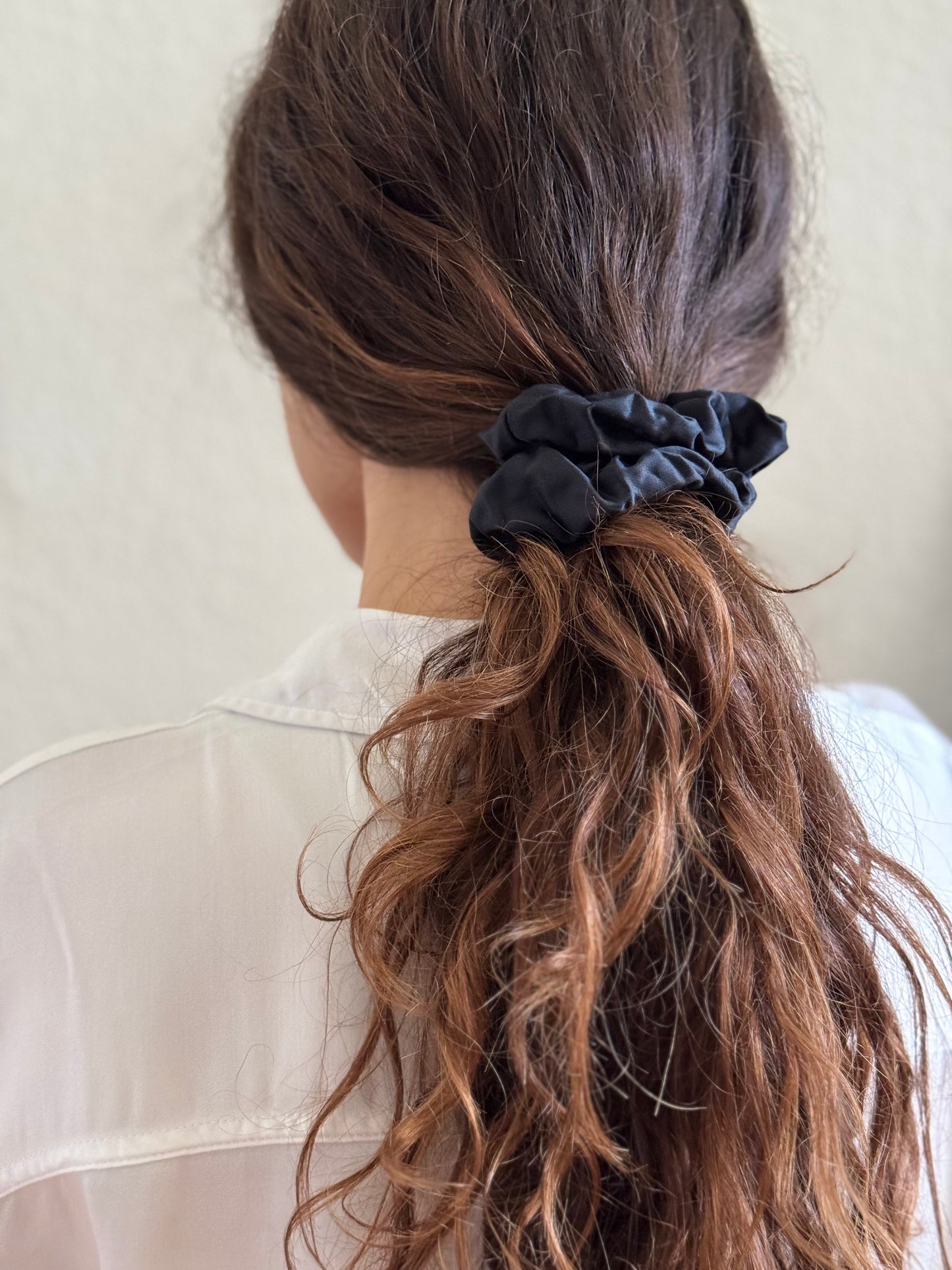 The Ultimate 100% Bamboo Scrunchie Classic - Raven Black