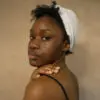 Pearl White 100% bamboo hair bonnet