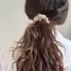 Bubbly Champagne Slim 100% bamboo scrunchie