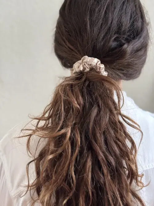 Bubbly Champagne Slim 100% bamboo scrunchie