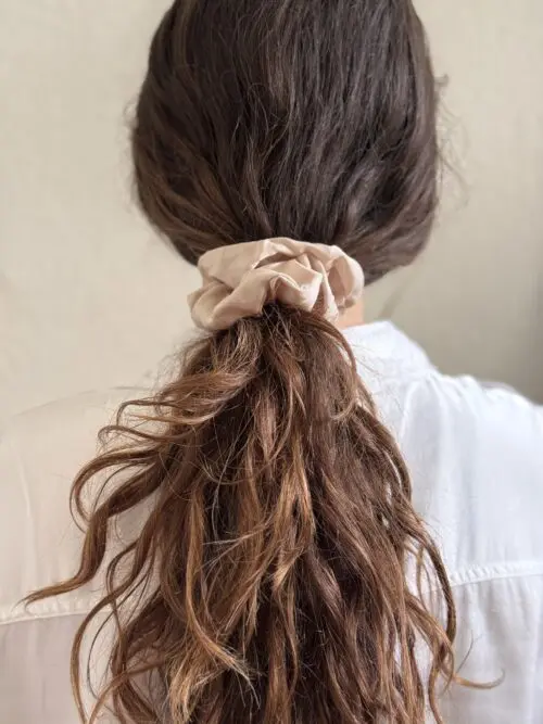 Bubbly Champagne Classic 100% bamboo scrunchie