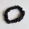100% bamboo slim scrunchie black