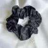 Raven Black Classic 100% bamboo scrunchie