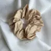 100% bamboo classic scrunchie champagne